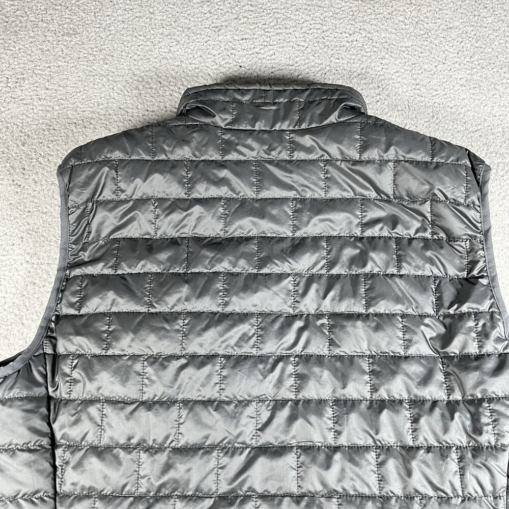 Patagonia Nano Puff Vest Mens L Gray Puffer Primaloft Insulated Packable Zip - Picture 15 of 16